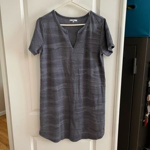Blue camouflage T-shirt dress